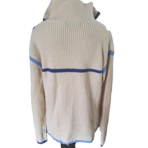 English Factory Sweater Contrast Trim Piping 1/4 Zip Collared Neck Size S... - Picture 9 of 12